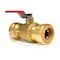 Quickfitting 3/4in Push-to-Connect x 3/4in Push-to-Connect Brass Full Port Ball Valve with Drain LF922DR - alternate 1